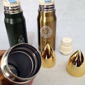 New Bullet Shaped Vacuum <b>Flask</b> Thermos <b>Bottle</b>, Vacuum Cup Bullet Shaped Vacuum Stainless Steel <b>Flask</b> - Product Image 4