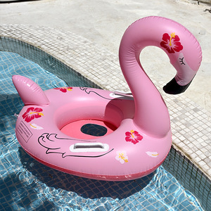 Anillo de asiento con forma de animal para niños, flotador inflable de dibujos animados, juguete para piscina, de 1 a 5 años - Product Image 1
