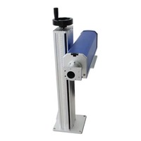 Plataforma de trabajo económica con columna elevadora de 500 mm y caja de alimentación de ruta óptica para máquina de marcado láser de fibra DIY