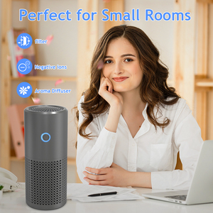 मिनी यूएसबी हेपा एयर क्लीनर मल्टी-लेयर फिल्टर से लैस स्मार्ट कम शोर पोर्टेबल ओम गंध कार एयर प्यूरीफायर - Product Image 4