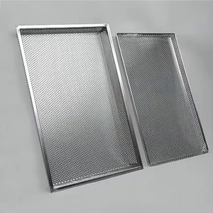 Bandeja Rectangular de Acero Inoxidable 304 Personalizada, Bandeja para Barbacoa, Bandeja para Hornear de Cocina Comercial, Chapa Metálica Doblada - Product Image 1