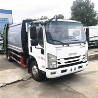 Moteur japonais ISUZU KV600 8 m3, camion compacteur de déchets
