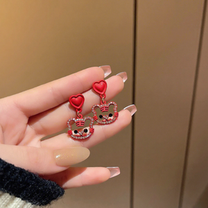 Pendientes <span class=keywords><strong>de</strong></span> Perlas con Forma <span class=keywords><strong>de</strong></span> Corazón en Aleación S925, Elegantes y <span class=keywords><strong>de</strong></span> Alta Gama, Estilo Pañuelo para la Cabeza, Novedad <span class=keywords><strong>2022</strong></span>, Popular en Internet - Product Image 6