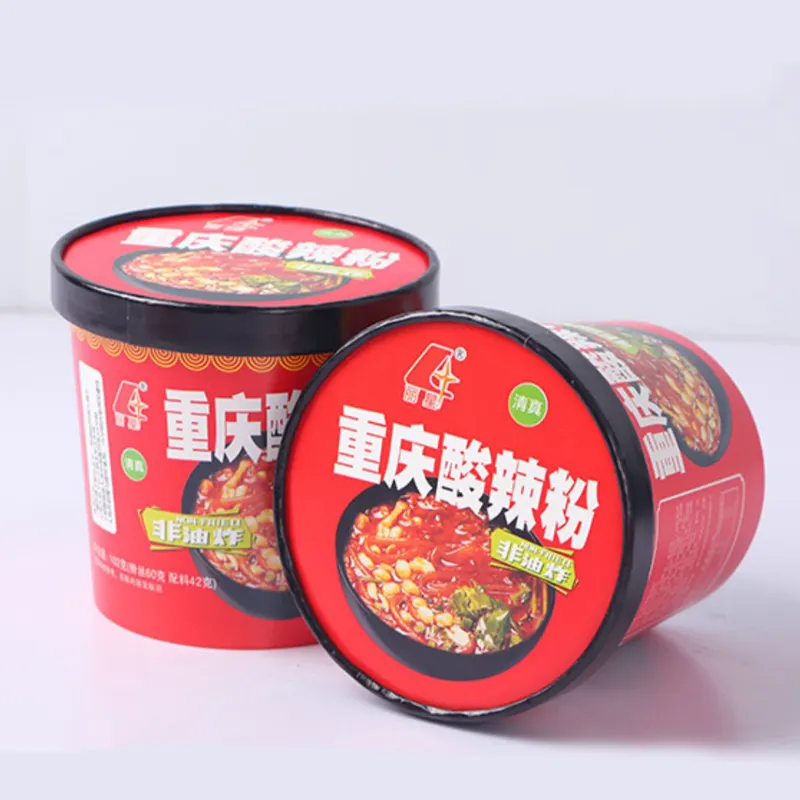 102g Lixing Fass Fast Food lokale Snacks Chongqing heißes und saures Pulver Halal würzige Nudeln
