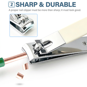 Kit de manucure et pédicure portable avec coupe-ongles, fourchette à cuticules, ciseaux à ongles, lime à ongles, étui de rangement en métal, logo personnalisé - Product Image 3