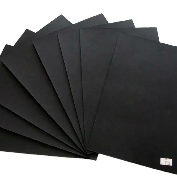 Customized 80~450gsm coated double side black cardboard/cardstock paper for packaging shoes boxes