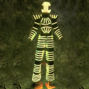 Costume Robot de danse sur scène LED, ensemble de performance, Costumes lumineux, différentes formes, <span class=keywords><strong>David</strong></span> <span class=keywords><strong>Guetta</strong></span>, kryophone - Product Image 5