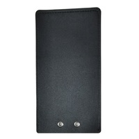 Pochette de protection anti-caméra pour téléphone, réutilisable, en cuir noir, pour événements confidentiels, mariages, théâtre