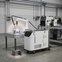 Robot Cobot DONSIN pour soudage, bras robotisé six axes, alimentation en fil, PLC, performances de soudage laser stables, garantie de 3 ans, IP54/IP66