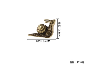 Ornements de thé en laiton en gros à prix abordable : Escargots et Taureau du Univers en Cuivre Pur pour Table - Product Image 5