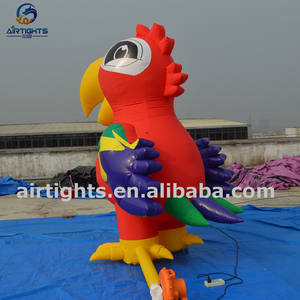 Açık ekran şişme hayvan renkli büyük şişme papağan balon - Product Image 3