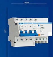 CHINT Haute Qualité NXBLE-63 2P C 50-60A RCBO avec Matériau PA66 et Capacité de Coupure de 6kA