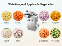 JUYOU Hot Sale Commerciële Groente- en Fruitblokjes Snijmachine Elektrische Automatische Aardappel- en Uiensnijder voor Restaurantgebruik
