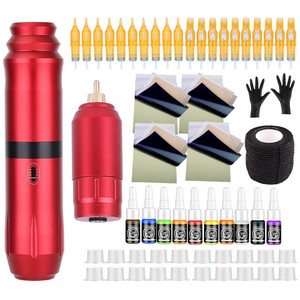 Kit de tatouage Yuanyun, machine sans fil avec cartouches d'encre et aiguilles, ensemble complet pour débutants - Product Image 4