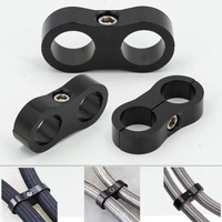 Abrazadera de Terminal de Doble Orificio AN4-AN10 de Aluminio Anodizado en Varios Colores