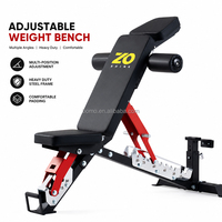 Bancs de musculation pliables Zoshine à trois positions réglables, multifonctionnels pour salle de sport commerciale, pour curls, sûrs, robustes et stables