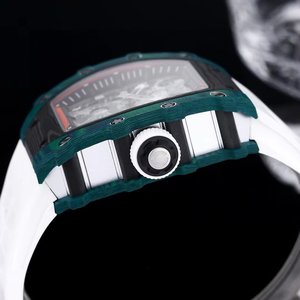Reloj Mecánico Automático de Lujo para Hombre, Diseño de Barril, Ligero, con Cristal de Zafiro y Fibra de Carbono Degradada, Personalizado, 2026 - Product Image 4
