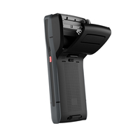 Impresora de código de barras electrónica Android 9, escáner Industrial resistente, PDA con impresora térmica integrada de 58mm