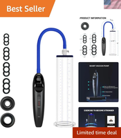 Nouveauté, vente flash, pompe électrique compacte pour l'amélioration masculine 9x1,75 pouces avec soupape de sécurité à dégagement rapide
