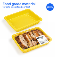 XIEFA Recyclebare Aangepaste PP Voedselveilige Kunststof Schaal Fruit Salade Supermarkt Vlees Schaal Bezorgcontainer
