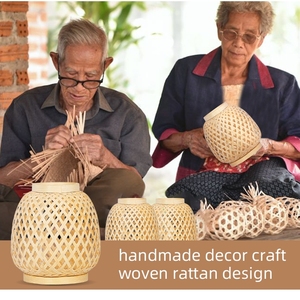 Thủ Công Tự Nhiên Hương Liệu Tre Khuếch Tán Hương Thơm Với Đèn 7 Màu 100ML - Product Image 2