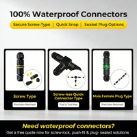 Connecteur Étanche IP68 à Découplage Rapide, Prise 2-5 Broches 24A 450V, Connecteur de Câble Électrique avec Joint Scellé