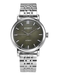 Relojes de pulsera finos de acero inoxidable dorado y plateado de lujo, relojes automáticos impermeables con movimiento mecánico - Product Image 2