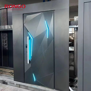 <span class=keywords><strong>2025</strong></span> Thiết Kế Hiện Đại Nhà Phía Trước Nhập Bên Ngoài Cửa Nhôm Trục Lối Vào An Ninh Cửa Thép Với Khóa Thông Minh Cho Biệt Thự - Product Image 2