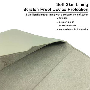 Elegante Funda Protectora de Cuero Gris Claro para <span class=keywords><strong>iPad</strong></span> <span class=keywords><strong>9</strong></span> 10 11 <span class=keywords><strong>12</strong></span> 13 <span class=keywords><strong>Pulgadas</strong></span>, con Cierre Magnético Seguro y Apertura Rápida - Product Image 2