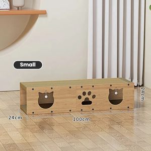 Tunnel de chat en bois moderne planche à gratter et planche de densité de lit chat tapis à gratter vente directe d'usine pour les produits pour animaux de compagnie - Product Image 5