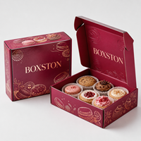 Boîte à pâtisserie haut de gamme imperméable pour desserts, combo donuts et cupcakes avec doublure en éponge, boîtes de boulangerie personnalisées
