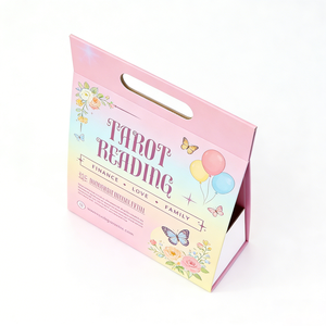 Scatola Pieghevole Portatile con Manico, in Cartone Alimentare Laminato Opaco, Personalizzabile per Confezioni <span class=keywords><strong>Regalo</strong></span> <span class=keywords><strong>di</strong></span> Tè alle Erbe <span class=keywords><strong>e</strong></span> Tè Salutare - Product Image 1