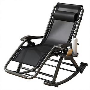 Chaise pliante inclinable zéro gravité portable pour les loisirs, le camping, le <span class=keywords><strong>jardin</strong></span>, la plage, le bureau - Product Image 1