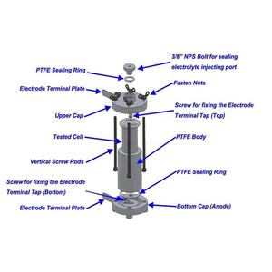 Лабораторные цилиндрические тестеры аккумуляторных элементов <span class=keywords><strong>Swagelok</strong></span>, разъемные, для <span class=keywords><strong>18650</strong></span> - Product Image 5