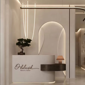 Mobiliario Moderno para Salón de Belleza, Diseño Personalizado Integral para Salón de Uñas, Decoración Minimalista para Barbería - Product Image 2