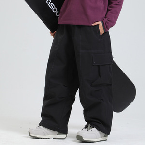 Pantalones de Esquí Impermeables Unisex Gsou Snow, Corte Holgado, Pierna Ancha, Resistentes al Viento, para Invierno y Actividades al Aire Libre - Product Image 4