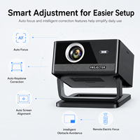 Proyector Inteligente GTV Nativo 1080P 350 ANSI Lúmenes Sistema Google TV Enfoque Automático Corrección Keystone Proyector de Cine en Casa