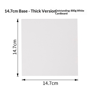 Caja de Embalaje Plegable Portátil de 4 Pulgadas con Ventana de Cartón Blanco para <span class=keywords><strong>Pastelería</strong></span>, <span class=keywords><strong>Repostería</strong></span> <span class=keywords><strong>y</strong></span> Embalaje de Alimentos para Pasteles de Cumpleaños - Product Image 5