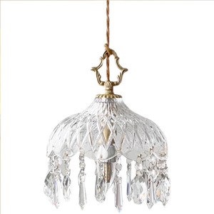 โคมไฟระย้าคริสตัล Qiao Sheng รุ่น E14 LED ทรงกลม หัวเดียว สำหรับห้องนอน ทางเข้าบ้าน ระเบียง - Product Image 5