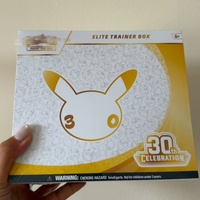 Paket Booster Perayaan Pokemon TCG ke-30 Versi Inggris AS 6 Paket Booster Segel Pabrik Kemasan Asli Grosir