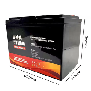WHET <b>12V</b> 100Ah Solid State Deep Cycle <b>Battery</b> for Solar Marine Off-Grid Home 6000 Cycles -22-45 12kg - Product Image 1