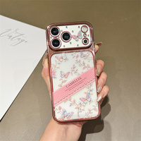 Étui de téléphone personnalisé Lichicase Factory avec motif papillon électro-plaqué pour Tecno Camon 50 Ultra Pova Slim Back Cover