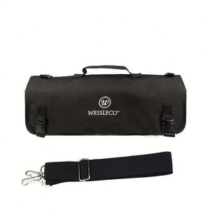 Oxford Cloth Chef Knife <b>Roll</b> <b>Bag</b>, 8-Slot Portable Kitchen <b>Tool</b> Storage Case with Shoulder Strap - Product Image 2
