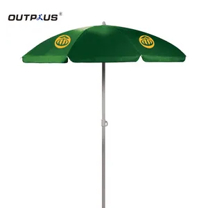 Guarda-sol de lona UV para praia, guarda-sol de 2,4 m, camas e guarda-chuva de praia estéticos, alumínio