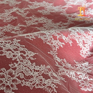 Wholesale <strong>Cheap</strong> 100% Polyester French Bridal tulle <strong>Lace</strong> <strong>Fabric</strong> XM-FL0171 - Product Image 2