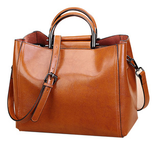 กระเป๋าสะพายพาดลำตัวหนังแท้ดีไซน์มาแรงกระเป๋าถือแฟชั่นคุณภาพสูงสำหรับผู้หญิงความจุสูง - Product Image 1