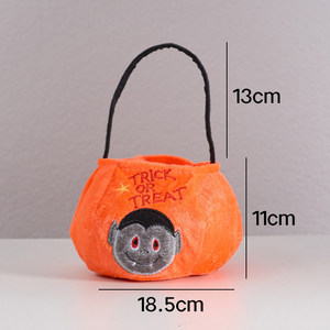 Sacs et paniers de bonbons d'Halloween pour enfants avec décorations de scène de citrouille, idéaux pour les cadeaux de fête, sacs à bonbons décoratifs personnalisables - Product Image 5