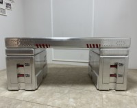 Chaise de bureau pivotante en aluminium de style aviateur rétro industriel de luxe pour la maison et le bureau