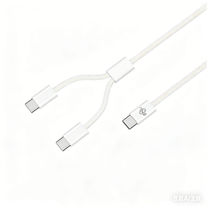 <span class=keywords><strong>สาย</strong></span> USB-C USB แบบ<span class=keywords><strong>2</strong></span>-in-1เป็น USB-C/8Pin 60W/27W ที่ชาร์จเร็ว3A ไนลอนสำหรับ <span class=keywords><strong>iPhone</strong></span> Samsung Huawei - Product Image 1