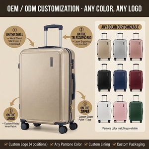 Valise à roulettes DUNKANU grande capacité en ABS avec serrure TSA pour voyages d'affaires - Product Image 5